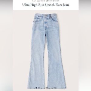 Abercrombie Ultra High Waisted Flare Jeans